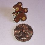Independent Order of Odd Fellows Daughters of Rebekah Brown Teddy Bear Pin Photo 2
