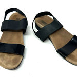 Munro ‎ Size 10 Sandals Black Flat Sling Back Heel Casual Summer Wide Strap Beach Photo 0