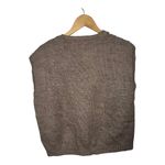 Handmade Vintage  Cable-knit Tan Sweatervest Photo 1