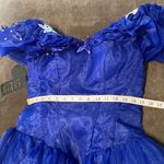 Women’s Blue Fairy Tale Prom Party Dress Butterflies Corset Back Size 10 NWT Blue Photo 7