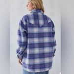 Wrangler NWT  Oversized Western Jacket  Purple/Blue Combo XS Wool Blend Photo 4