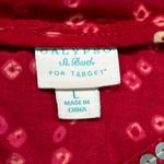 Calypso St. Barth  Tunic Sequin Embellished Red Ethnic Pakistani Blouse Size M Photo 5