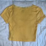 Forever 21 Yellow Lace Crop Top Photo 1