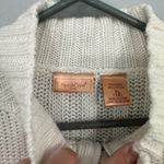 North Crest White Cable Knit Quarter Zip Pullover Sweater Women's Size XL / 18 Photo 2