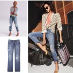 CAbi  Blue Boyfriend Jeans Distressed Style Photo 1