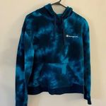 Champion  Hoodie Sweatshirt Tie Dye Blue Navy Blue Size S M L Photo 0
