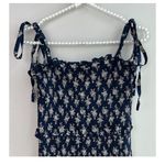 Petal & Pup Jazy Navy Floral Smocked Tiered Sundress Midi Dress Size Large Blue Photo 5