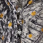 Love stitch long sleeve bohemian boho peasant blouse‎  gold metallic print Sz S Photo 8