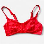 Kitty & Vibe Sofia Underwire Bikini Top in Size D Cup Red Size L Photo 1