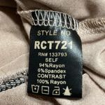 POL Tan Long Sleeve Casual Distressed Tee T Shirt L Photo 5