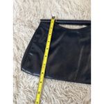 Vintage Letisse Black Leather Accordion Clutch Handbag Top Handle Photo 5