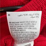 INC International Concepts Small Crewneck Long Sleeve Red Sweater w/side zippers Photo 10