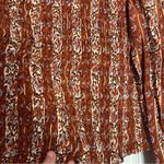 Marie Oliver Glennon Top, Sedona Stripe Rust Cinched Smock Balloon Photo 6