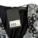 The Kooples Black & White V-Neck Bandana Print Long Sleeve Dress Women’s Size 0 Photo 4