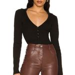 Bardot Collar Bodysuit in Black Sz XS NWT Photo 0