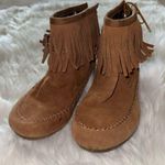 Makalu Canyon Brown Moccasin Fringe Booties size 7 Photo 0