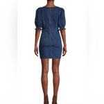Betsey Johnson denim dress. Puff sleeve with back zipper closure S Photo 2