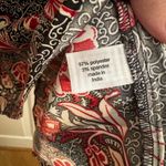 Lane Bryant Gathered Ruffle V Neck Popover Shirt Red Multi Floral Size 22/24 3X Photo 6