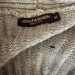 Wool Knit Ruffle Cardigan Gray Size M Photo 5