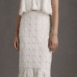 BHLDN  Remy Beaded Skirt Bridal Size 4‎ (runs small) Photo 0