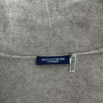 Magaschoni 100% Cashmere Fringe Trim Open Front Cardigan Brown Size XS Photo 8