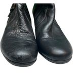 Paul Green Harness Boots 6.5 Black Leather Buckle Cuffed Western Ankle Booties Photo 5