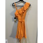 Karl Lagerfeld Paris Women's One Shoulder Dress In MRDMLDE Size 4 Ruffle Photo 4