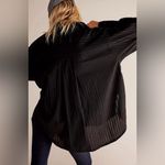 Free People  We The Free Tuxy Vibes Shirt / Black Combo Size S NWOT Photo 1
