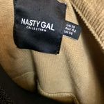 Nasty Gal Tan Khaki Corduroy Sherpa Crop Jacket Size 10 Large BRAND NEW Photo 5