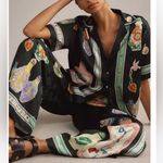 Alemais royal perfume button down shirt Black Size 6 Photo 2