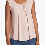 Magaschoni  Pink Blush Sleeveless Back Tie Blouse Women's Size Small NWT Photo 0