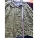 Flax  Linen Button Down Layering Top Women Large Spring Summer Fringe Beach Trip Photo 4