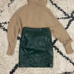 Ann Taylor Green Faux Leather Pencil Skirt Photo 0