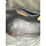 Coach Tea Rose Black Blue Floral Sierra Satchel Top Handle Doctor Crossbody Bag Photo 7