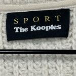 The Kooples  Sport Lace Up Sweater Beige Merino Wool Blend Long‎ Sleeve Size M Photo 5
