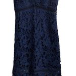 ASTR Lace Bodycon Midi Dress in Navy Blue, Size S Photo 13