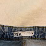 ZARA Light Wash High Waisted Dad Shorts Size 8 Photo 1