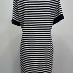 Tommy Hilfiger Navy Blue and White Short Sleeve Striped Cotton T-Shirt Dress L Photo 2