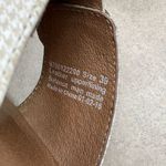 Dansko  Jessie Sandal 39 White & Cream Houndstooth‎ Brass Buckle Slip On Heel Photo 4