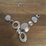 Ny Collection silver tone glitter accent statement necklace Photo 1