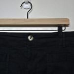 Anthropologie Maeve by The Colette Black Linen Blend Wide Leg Crop Pants Sz 33 Photo 2