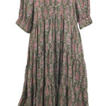 Natural Life  Floral‎ Maxi Dress Green Large Photo 0