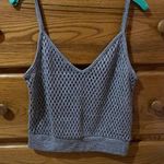 ZARA NWT  Silver Crop Too Size Medium Photo 1