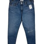 Denizen from Levi's Denizen Levi's SZ 8 Vintage Boyfriend Jeans Distressed Mid-Rise Cuffed Stretch Photo 0