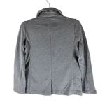 J.Crew Factory Womens Knit Sweatshirt-Blazer Gray One Button 00P Petite Photo 2