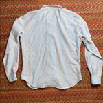 60s VTG LEVI STRAUSS STRIPE BUTTON UP LONG SLEEVE MID CENTURY Blue Photo 4