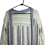 GeeGee  Boho Patchwork Duster Kimono Cardigan Lightweight Striped Floral Print Photo 1