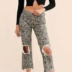 Free People We The Free Jeans Maggie Printed Jeans Size 24. B19 Photo 1