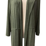 Chico's Traveler Women's Long Sleeve Cinch Waist Green Blazer Jacket Size Large Photo 0