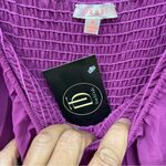 Luxxel PURPLE PLEATED MAXI OFF SHOULDER DRESS SIZE MEDIUM Photo 6